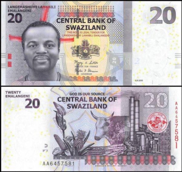 Swaziland 20 UNC